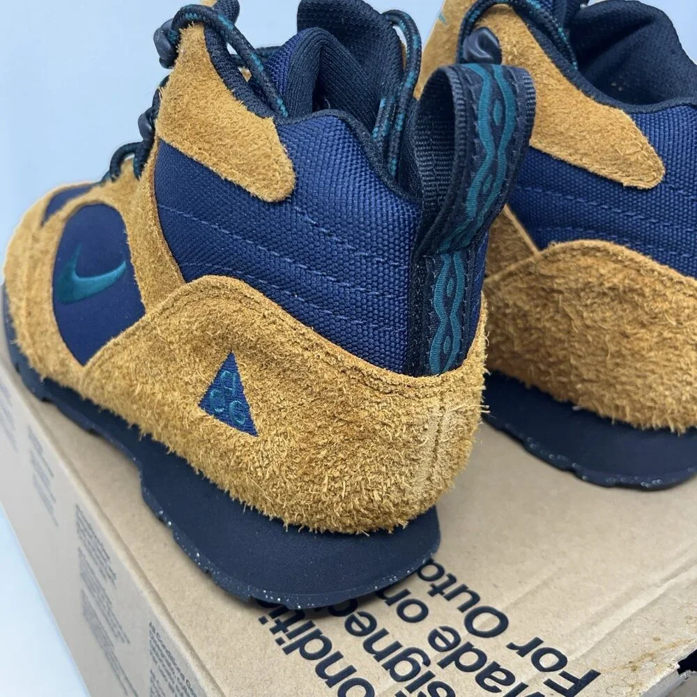 BNIB NIKE ACG Torre Mid Canvas and Suede Hiking Boots US 7 UK 6 Burnt Sienna - Picture 10 of 12